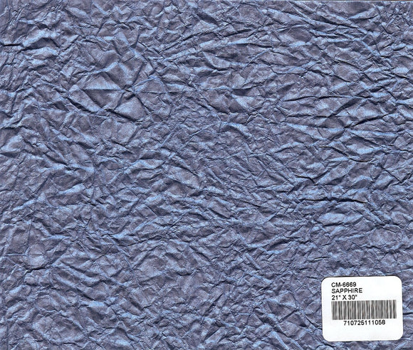 Crinkled Metallic Paper - Sapphire
