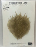 Rubber Tree Leaves - Gold