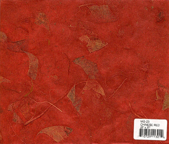 Mango Leaf Paper - Chinese Red