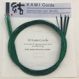 Mizuhiki - Metallic Green Silk