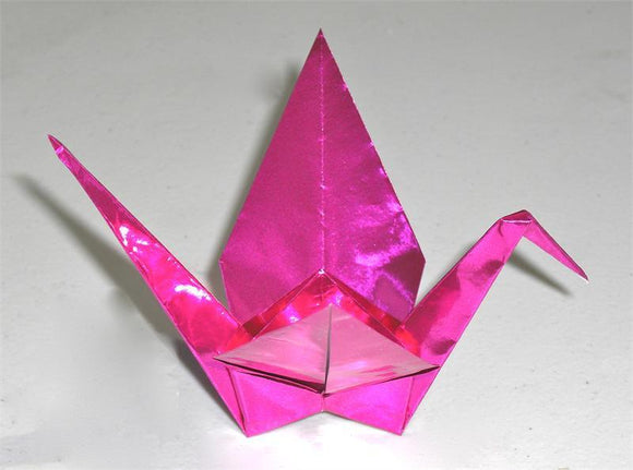 Pink Foil Origami Paper