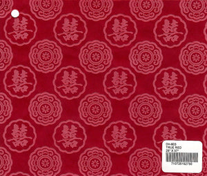 Flocked Double Happiness Paper - True Red
