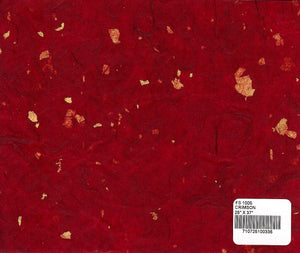 Foil Speckle Unryu Paper - Crimson