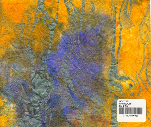 Marbled Momigami Paper - Van Gogh