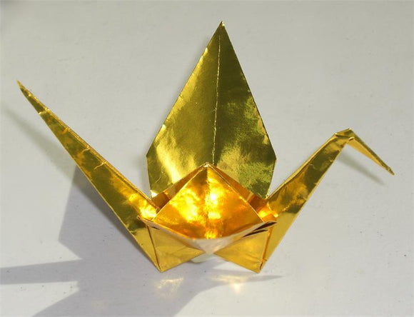 Gold Foil Single Color Premium Origami Paper