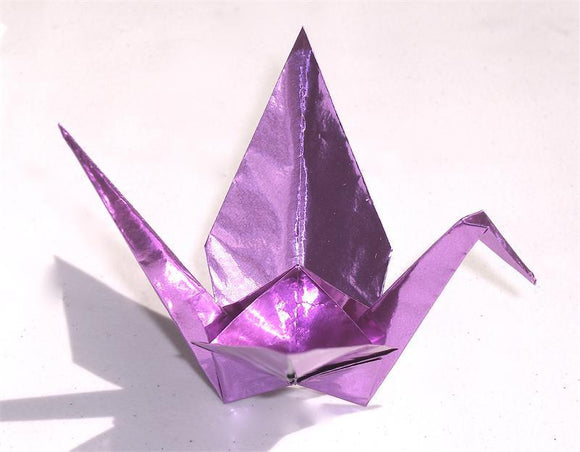 Grape Purple Foil Origami Paper