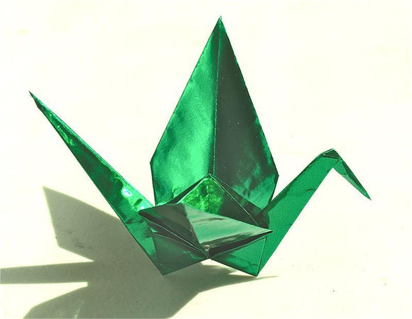 Green Foil Origami Paper