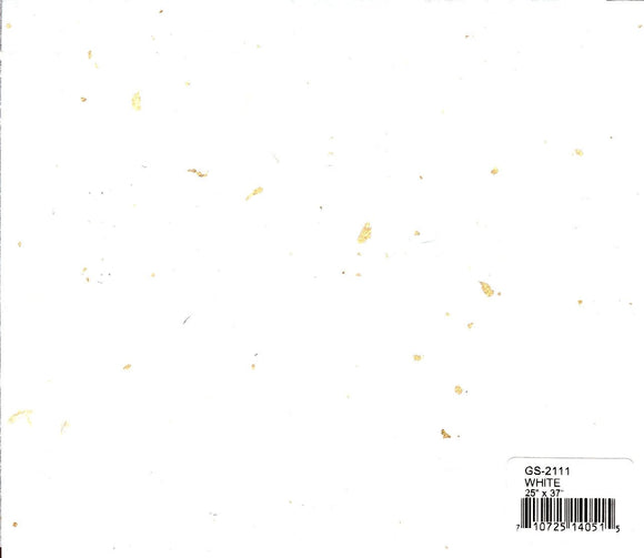 Gold Speckle Unryu Paper - White