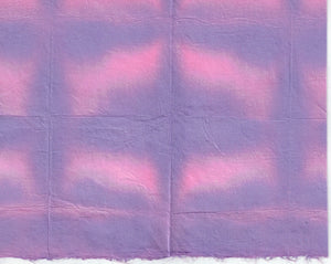 Itajime Shibori Window - Purple Pink