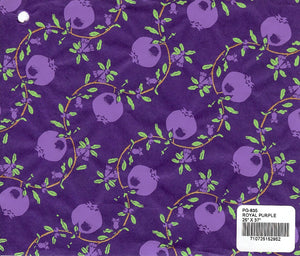 Screenprinted Pomegranate Paper - Royal Purple