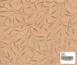 Flocked Willow Paper - Linen